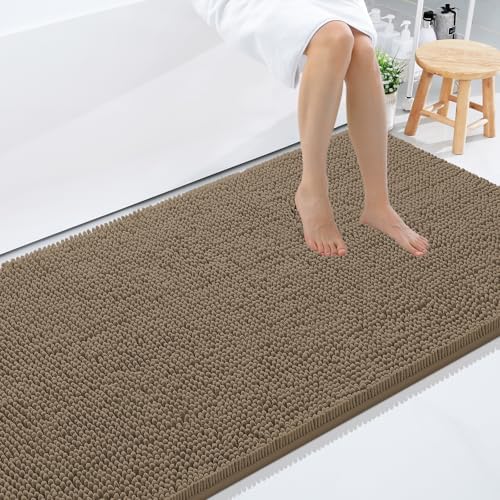 Smiry Bathroom Rugs 96X36, Luxury Chenille Extra Soft Absorbent Bath Mat