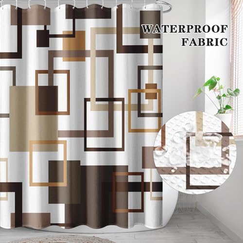 Shower Curtain Set, for Bathroom Decor 72" x 72", Abstract
