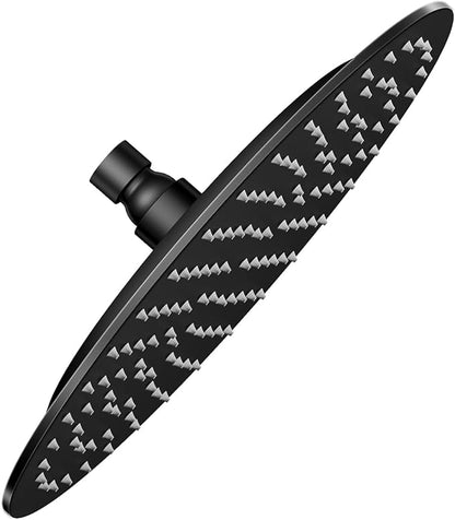 VBFF-Shower Head,rain shower head, 8 inch- Round Shower Head, 1.8 GPM Flow Rate, rainfall showerhead,VBFF11 (Matte Black)
