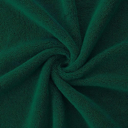 COZYART Luxury Hand Towels 4 PCS, Dark Green 100% Turkish Cotton 650 GSM