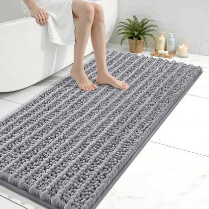 Arotive Bathroom Rugs Mat 44x24, Soft Absorbent Chenille Shaggy Bath Mat