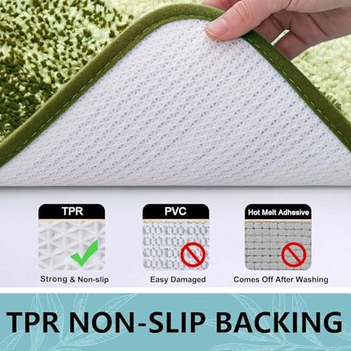 Arotive Microfiber Bathroom Rugs, Shaggy Soft Absorbent Bath Rug, 30x20