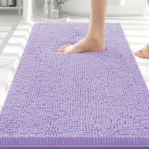 Smiry Bathroom Rugs 30X20, Luxury Chenille Extra Soft Absorbent Bath Mat