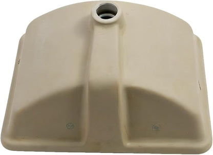 White Undermount Bathroom Sink 18"x14"Ceramic Basin | Modern Porcelain Under Counter Bathroom Vanity Sink, Interior Bowl 16.3"x 16.9", Rectangular Undermount Basin with Overflow