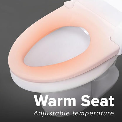 SmartBidet® SB-2000 Smart Bidet Electric Bidet Toilet Seat with Heated Seat, Warm Water, Air Dryer – Side Control Panel, Round