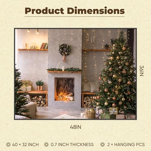 Antok 48x30 Black Metal Framed Bathroom Mirror, Wall Mirror with Rect Corners, Vanity Mirror for Over Sink, Anti-Rust Tempered Glass, Horizontal/Vertical Hanging for Bathroom, Living Room, Entryway