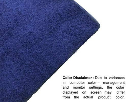 GLAMBURG 700 GSM Premium Cotton 2-Pack Oversized Extra Large Bath Sheet Set - 100% Combed Cotton - 2 Bath Sheets 35x70 - Luxury Hotel & Spa Quality - Durable Ultra Soft Highly Absorbent - Navy