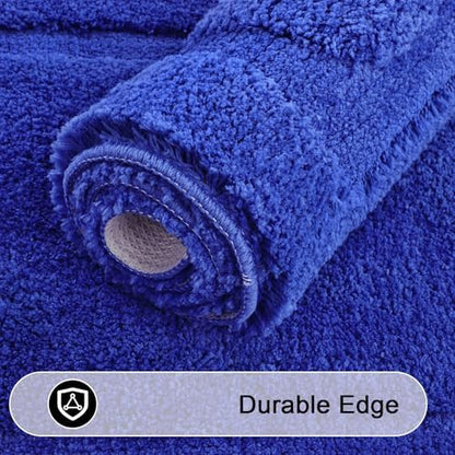 SHACOS Soft Microfiber Royal Blue Bathroom Rugs Sets 2 Pieces 32"x20"