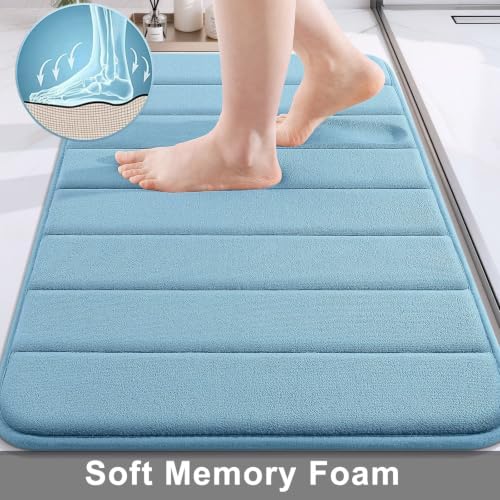 Buganda Memory Foam Bath Mat 44 x 24, Ultra Soft Absorbent Bathroom Rugs