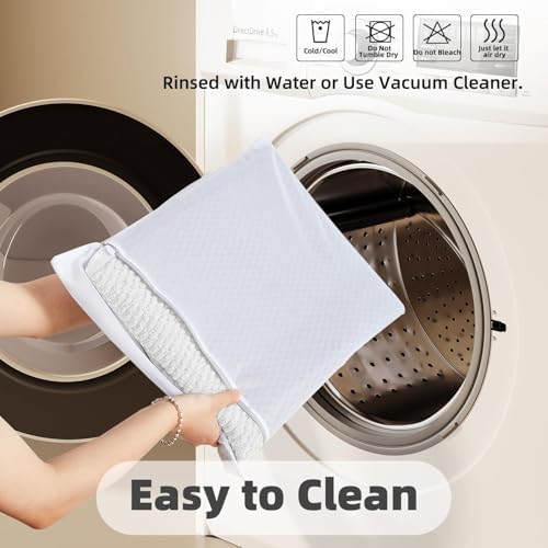 TYUU Bathroom Runner Rugs, Long Bath Mat Runner Washable Thin Quick Dry Low Pile Bathroom Runner Rugs Non Slip, White 16"x60"