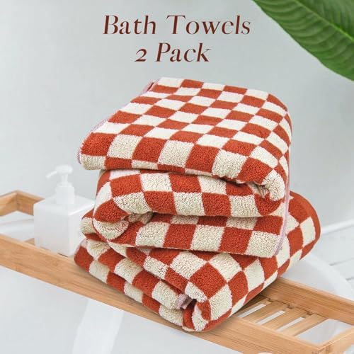 Jacquotha Ultra Soft Bath Towels 2 Pack - 520 GSM Cotton Highly Absorbent