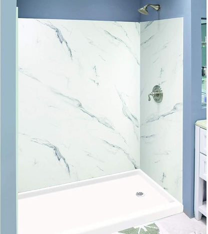 Transolid EWK603272-41 Expressions 3-Panel Shower Wall Kit, 32-in L x 60-in W x 72-in H, Bianca