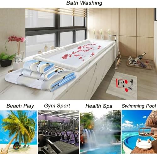 Naanle 3D Ice Surface Penguin Soft Set of 3 Towels, 1 Bath Towel+1 Hand Towel+1 Washcloth, Decorative for Bathroom, Hotel, Gym, Spa and Beach