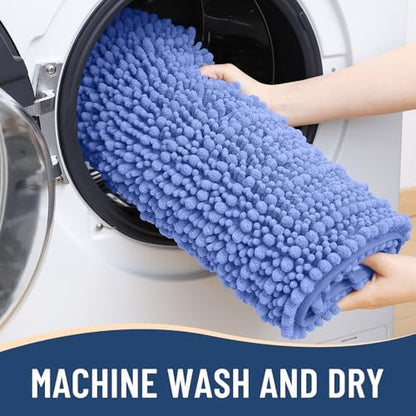 Arotive Bathroom Rugs Mat 36x24, Soft Absorbent Chenille Shaggy Bath Mat