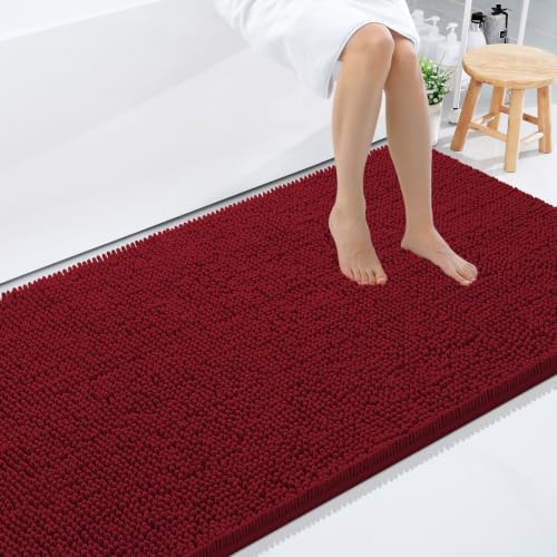 Smiry Bathroom Rugs 96X36, Luxury Chenille Extra Soft Absorbent Bath Mat