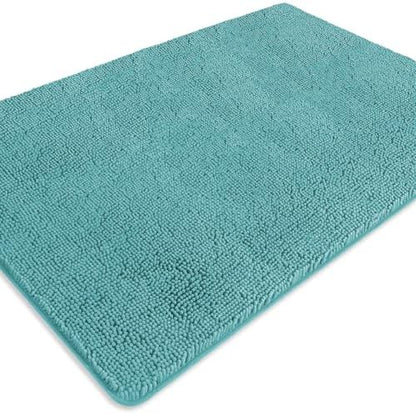 Bathroom Rugs 40 x 60 Inch – Extra Large Bath Mat | Absorbent and Washable Thick Chenille Bath Rugs Non-Slip Runner Rug for Bathroom, Shower, Tub(Teal)