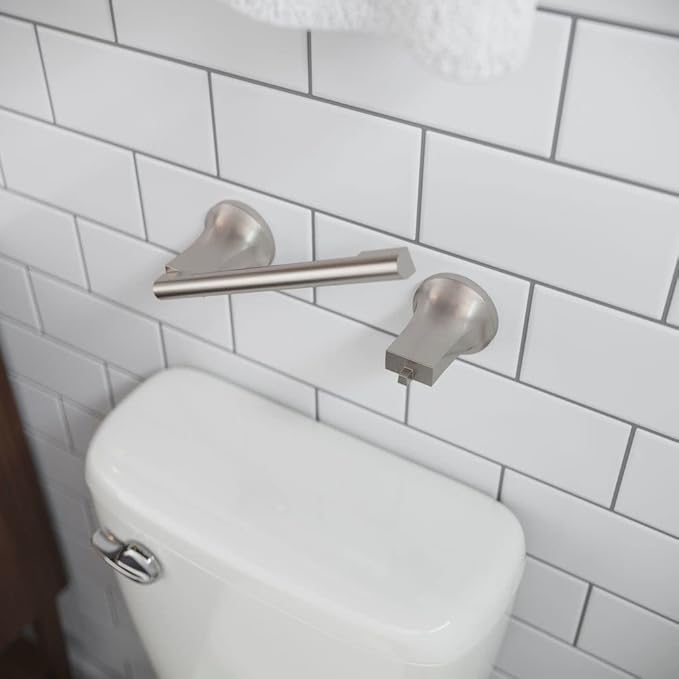 Pfister BPHPFM0GS Pfirst Modern Toilet Paper Holder, Spot Defense Brushed Nickel