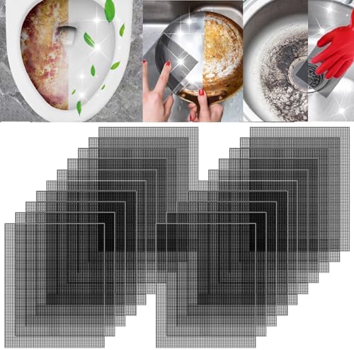 2026 New Upgrade Toilet Cleaning Screens Toilet Cleaner Hard Water 5.5 x 4 Inch Flexible Scrubbing Pads Remove Calcium Deposits Carbon Rust for Toilet Kitchen