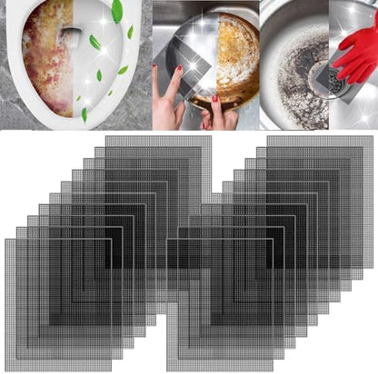 2026 New Upgrade Toilet Cleaning Screens Toilet Cleaner Hard Water 5.5 x 4 Inch Flexible Scrubbing Pads Remove Calcium Deposits Carbon Rust for Toilet Kitchen
