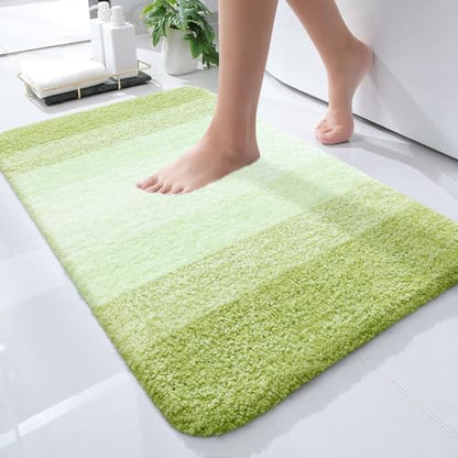 OLANLY Small Bathroom Rugs 24x16, Extra Soft Absorbent Microfiber Bath Rugs