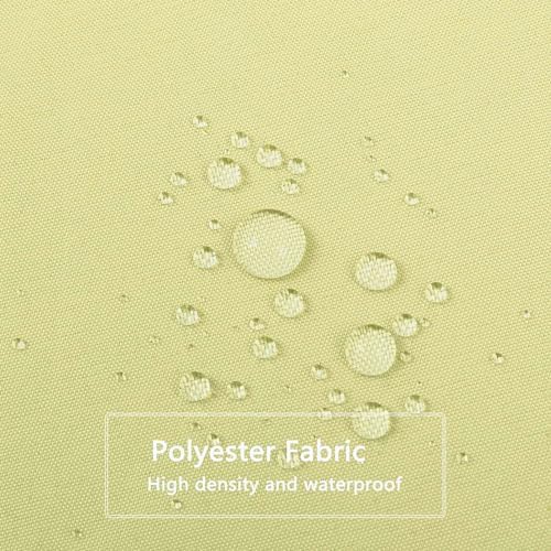 LLSCL Lemon Yellow Fabric Shower Curtain Liner with Magnets, Waterproof Hotel Quality, 72 x 72 Machine Washable