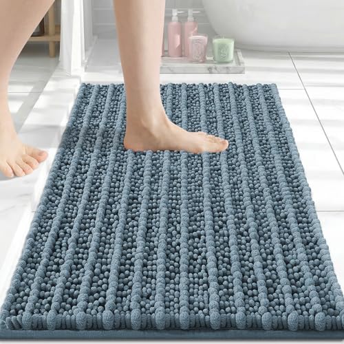 Arotive Bathroom Rugs Mat 30x17, Soft Absorbent Chenille Shaggy Bath Mat