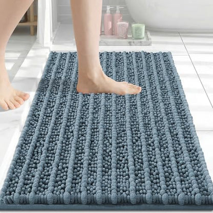 Arotive Bathroom Rugs Mat 30x17, Soft Absorbent Chenille Shaggy Bath Mat