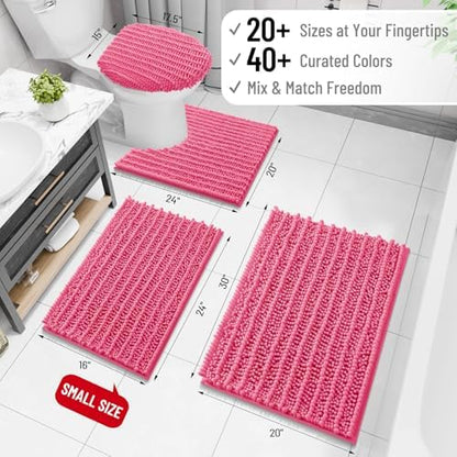 Arotive Bathroom Rugs Mat 47x24, Soft Absorbent Chenille Shaggy Bath Mat