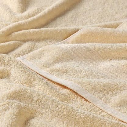 Superior Egyptian Cotton 3-Piece Towel Set, Basic Towels For Bathroom, Home Decor, Guest Bath, Shower, Apartment, Included 1 Face, 1 Hand, 1 Bath Towel, Washcloth, Quick Dry, Canary