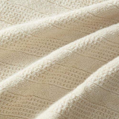Martha Stewart - Cotton Bath Towel Set, Soft & Absorbent Towels, 6 Pack
