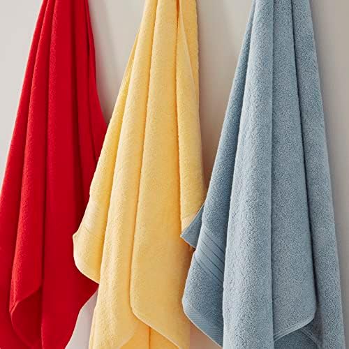 COZYART Luxury Hand Towels 4 PCS, Light Blue 100% Turkish Cotton 650 GSM