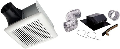 Broan-NuTone 110 CFM Bathroom Exhaust Fan and Roof Vent Kit for 3-4" Ducts