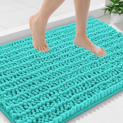 Smiry Bathroom Rugs 36X24, Extra Soft Rubber Backing Chenille Bath Mats