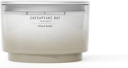 Chesapeake Bay, 14.5oz Salted Sands Scented Candle, Mood Evoking Fragrance, Sea Glass-Inspired Jar, Premium Soy Blend Wax with Essential Oils, Coastal Fragrance for Home Décor or Gifting