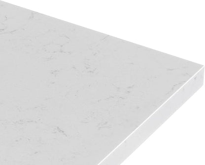 ARIEL Taylor 72-inch Bathroom Vanity with Sink,Solid Wood, 1.5-inch Carrara White Quartz Countertop, Double Rectangular Porcelain Sink, Soft Closing Doors, Dovetail Drawers, Vintage Green