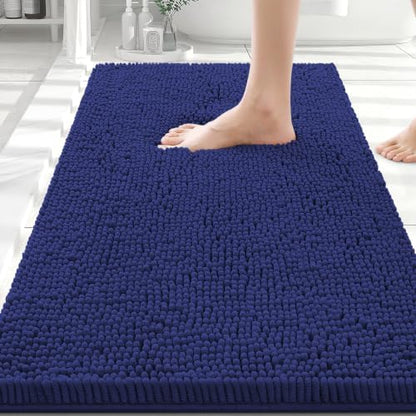 Smiry Bathroom Rugs 30X20, Luxury Chenille Extra Soft Absorbent Bath Mat