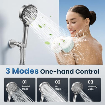 Filtered Shower Head with Handheld for Hard Water