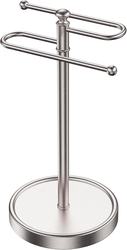 Hand Towel Holder, 304 Stainless Steel Heavy Duty S Shape Hand Towel Stand Free Standing Towel Bar for Bathroom Kitchen Countertop
