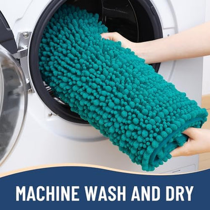 Arotive Bathroom Rugs Mat 36x24, Soft Absorbent Chenille Shaggy Bath Mat