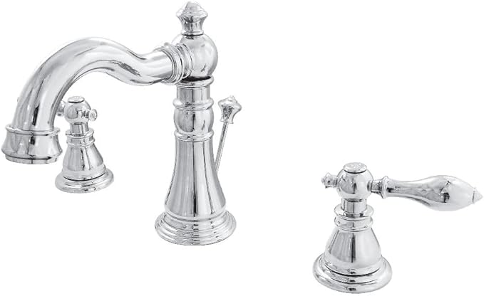 Kingston Brass FSC1971ACL American Classic Widespread Lavatory Faucet, 5-5/16" Spout Reach, Polished Chrome