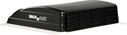 MAXXAIR Maxxfan Mini Plus Vent 6"" Single Speed Exhaust Fan - Quiet and Energy Efficient RV Ventilation & Lighting, Black (00-03851)