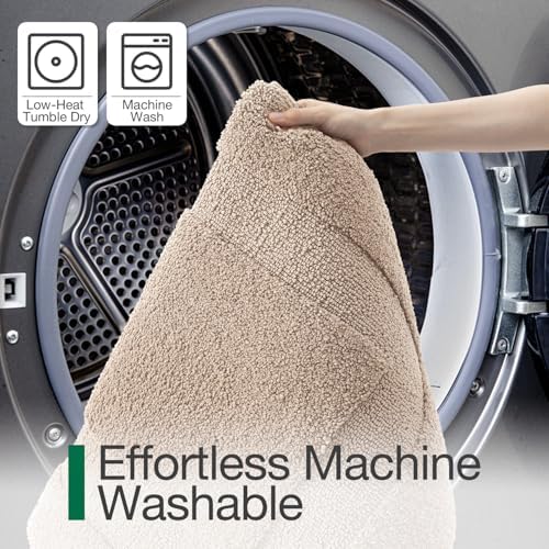 LUMI Ultra Soft Bathroom Rugs Absorbent, Non Slip Bath Mat 24x36, Beige