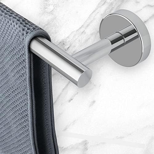 Newfun 10 Pieces Polished Chrome Bathroom Hardware Set 24 Inch