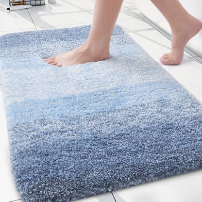 Arotive Microfiber Bathroom Rugs, Shaggy Soft Absorbent Bath Rug, 30x20