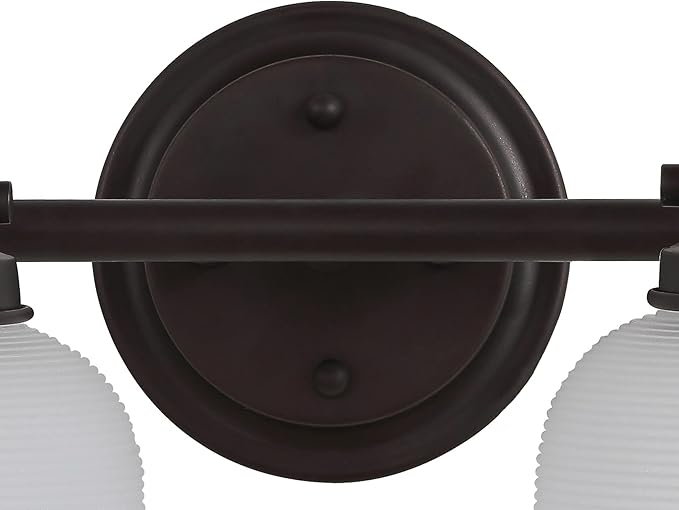 JONATHAN Y 5.75" Oil Rubbed Bronze Modern Bathroom Vanity Light, 1-Light LED Wall Sconce, Clear Glass Bell Shade for Mirror Hallway Kitchen, ETL Listed, LED Bulb Included (JYL7407C)