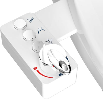 Bidet Attachment for Toilet Seat, Non Electric, Hot/Cold Water Contral | Dual Nozzle Bidets Sprayer with Rear/Feminine Wash Self Cleaning Spray-Adjustable Bidets Wash Butt Cleaner for Bathroom
