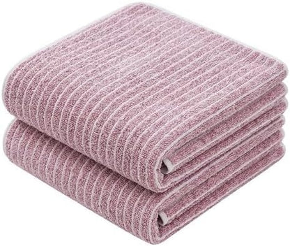 2-Pack Microfiber Bath Towels (27x54 Inches) - Ultra Soft & Quick Dry, 3X Absorbency, Lightweight for Gym, Yoga, Travel & Spa - Perfect for Home, Fitness & Post-Workout