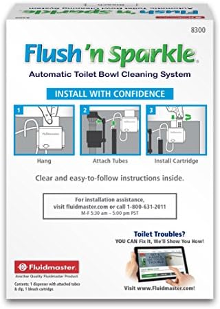 Fluidmaster Flush 'n Sparkle Automatic Toilet Bowl Cleaning System