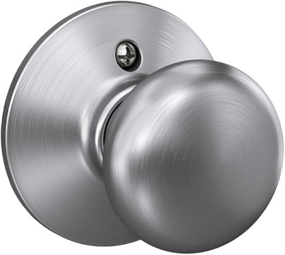 Schlage F170 PLY 626 Plymouth Door Knob, One Sided Non-Turning Dummy Door Handle, Satin Chrome
