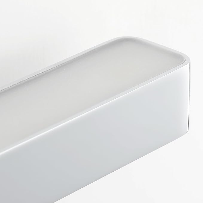 LED Modern Bathroom Vanity Light Fixtures (32-Inch, Cool White 6000K), Modern Acrylic Bathroom Wall Lighting Fixtures for Bathroom Over Mirror, Chrome